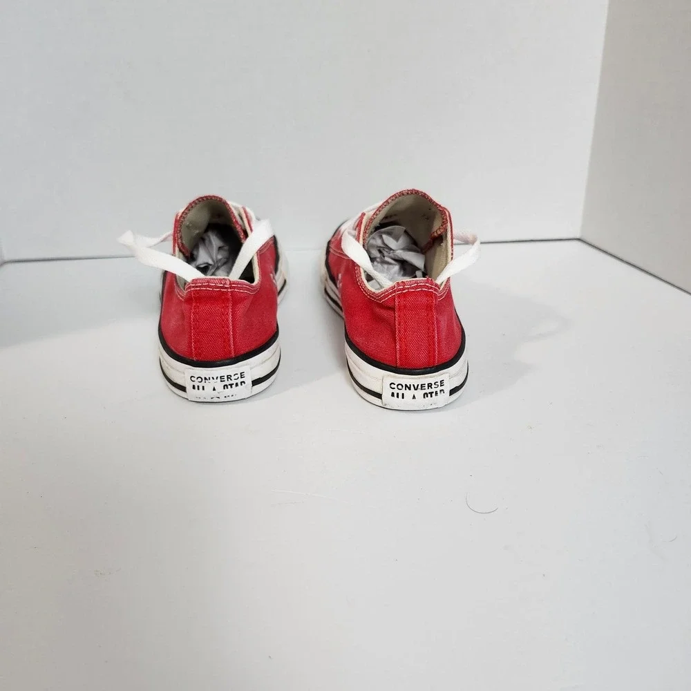 Converse All Star Low Top Red Canvas Sneakers Youth Size 3 Chucks, Kids, Casual